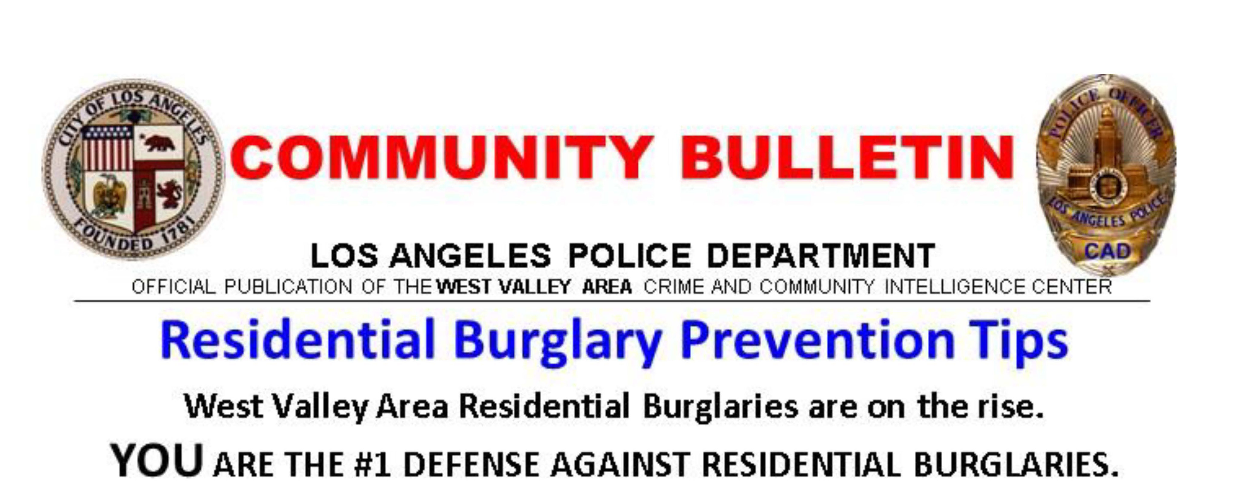 Burglaries are up - safeguard your home and posessions!