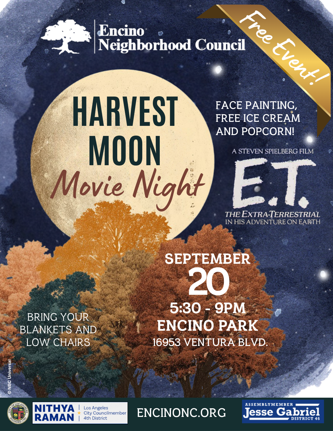 FREE Movie Night under the stars with E.T.!