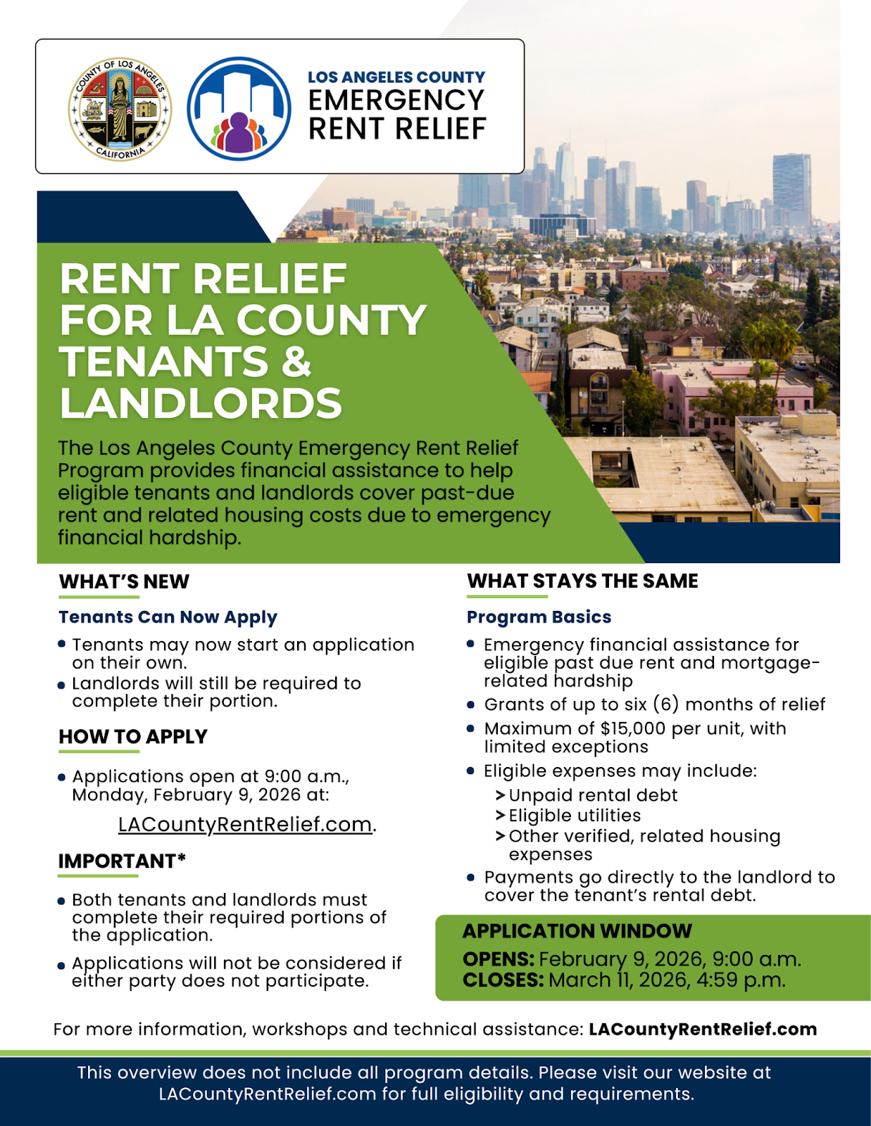 LA County Emergency Rent Relief Program Now Re-Opened