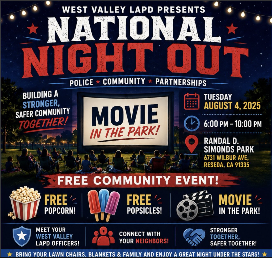 8/4/25 National Night Out Free Movie In the Park