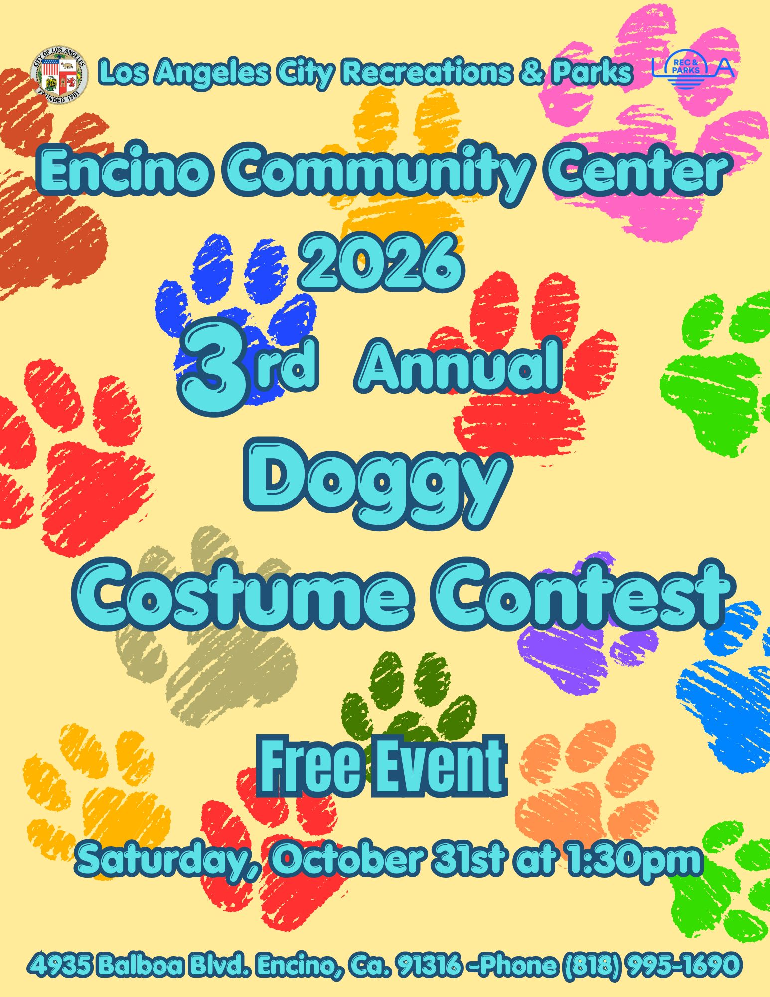 10/31/26 Encino Annual Doggy Costume Contest